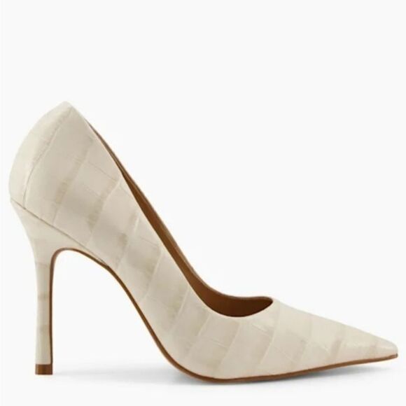 BRAND NEW BENTON VILLE CROCODILE EMBOSSED LEATHER PIN HEEL DRESS PUMPS - Picture 14 of 16